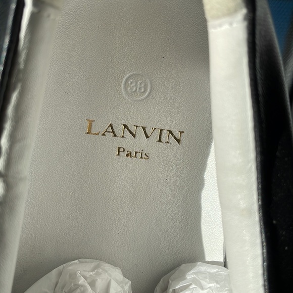 LANVIN leather cream and black shoes - Picture 3 of 8